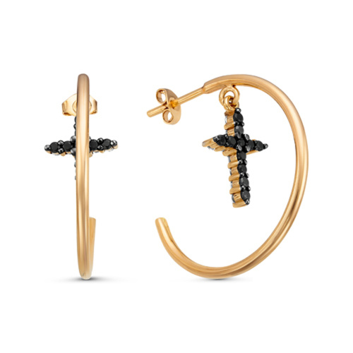 Серьги конго Золото 585 113-08620