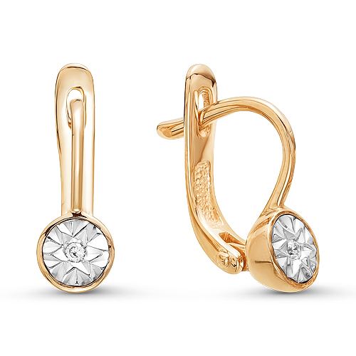 Серьги Золото 585 19-06425