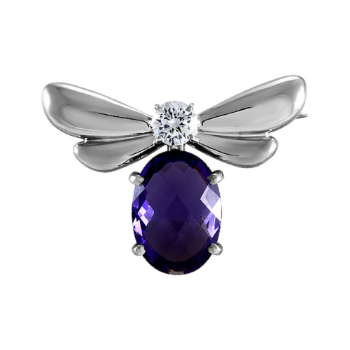 Брошь Серебро 925 60-06659