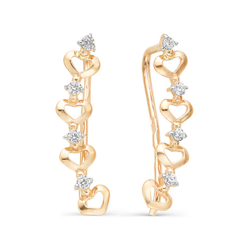 Серьги Золото 585 16-05802