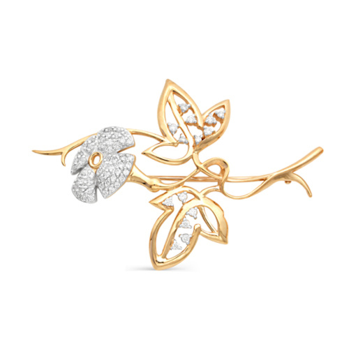 Брошь Золото 585 60-01952