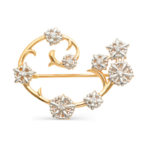 Брошь Золото 585 60-01741