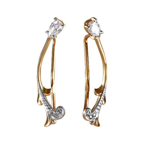 Серьги Золото 585 16-06582